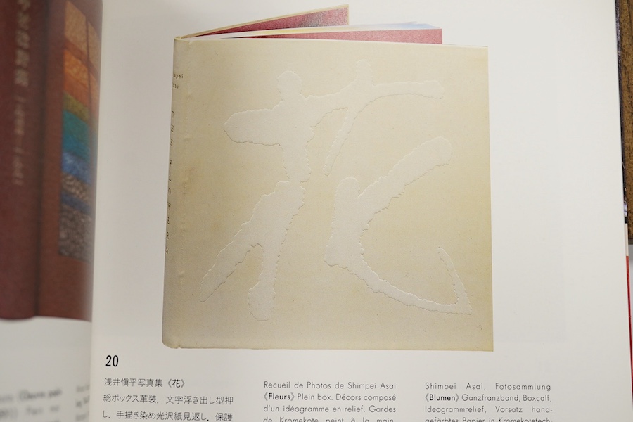 Blaber, David - Haixls, Brussels 1994, book of haiku bound by Yoshiko Molitor/Kumiko Tochiori, slip case, with related book Reliures by Patrick Nothomb (2)